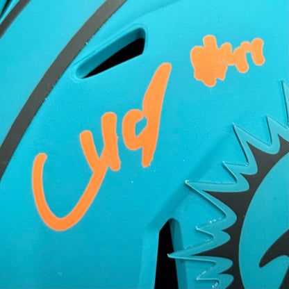 Chop Robinson Autographed Miami Dolphins (RAVE Alternate) Mini Helmet - Fanatics