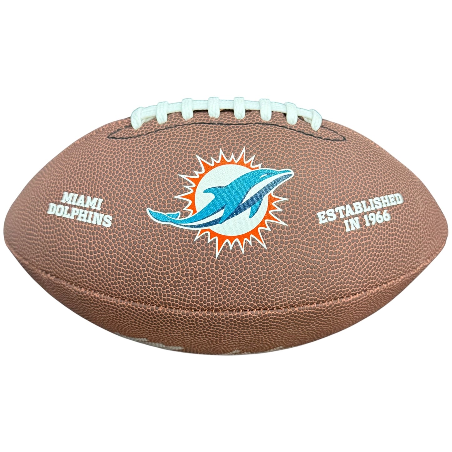 Malik Washington Autographed Miami Dolphins Logo Football - JSA