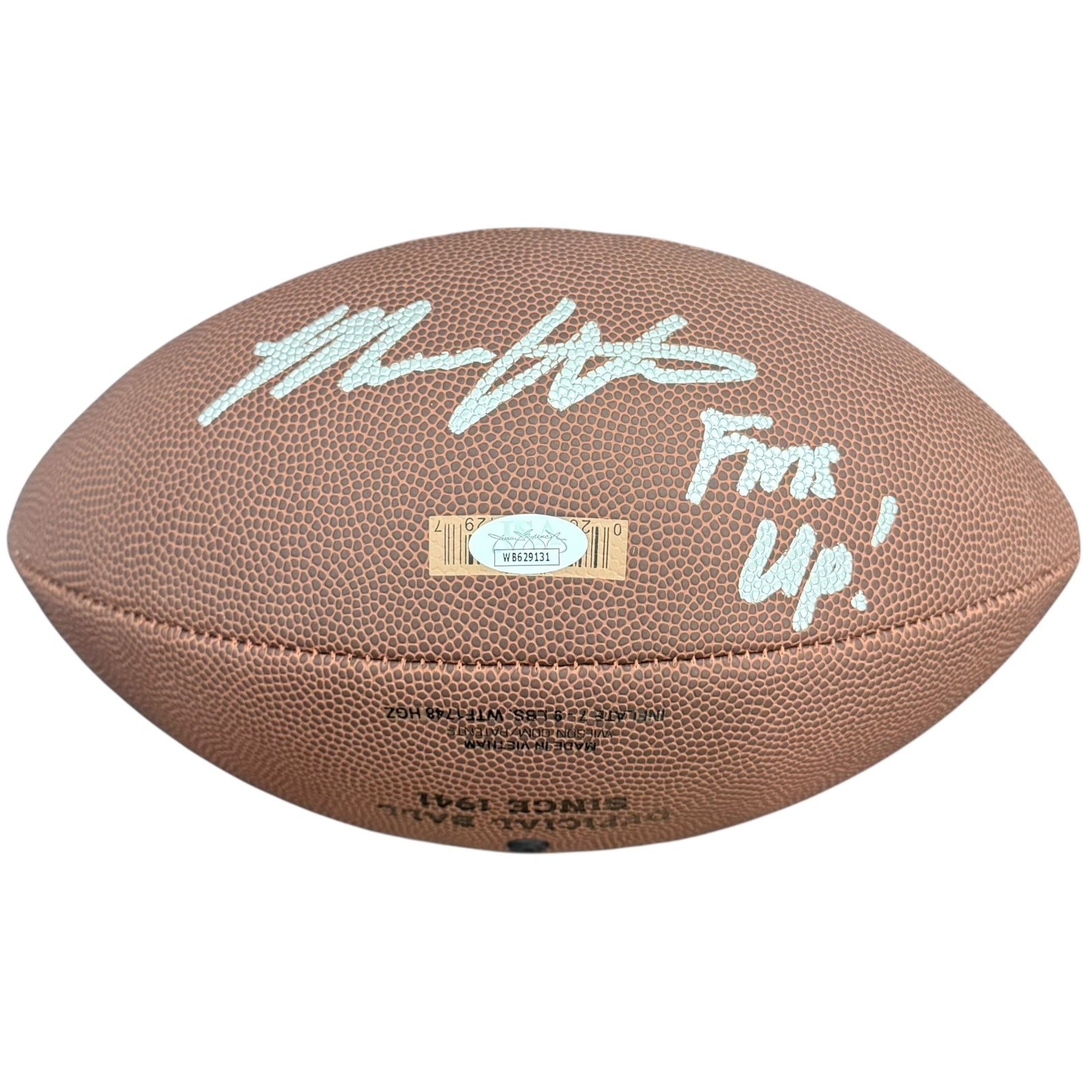 Malik Washington Autographed Miami Dolphins Logo Football - JSA