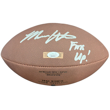 Malik Washington Autographed Miami Dolphins Logo Football - JSA