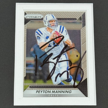 Peyton Manning And Eli Manning Autographed Football Cards 8x10 Collage Signature Series Frame - JSA