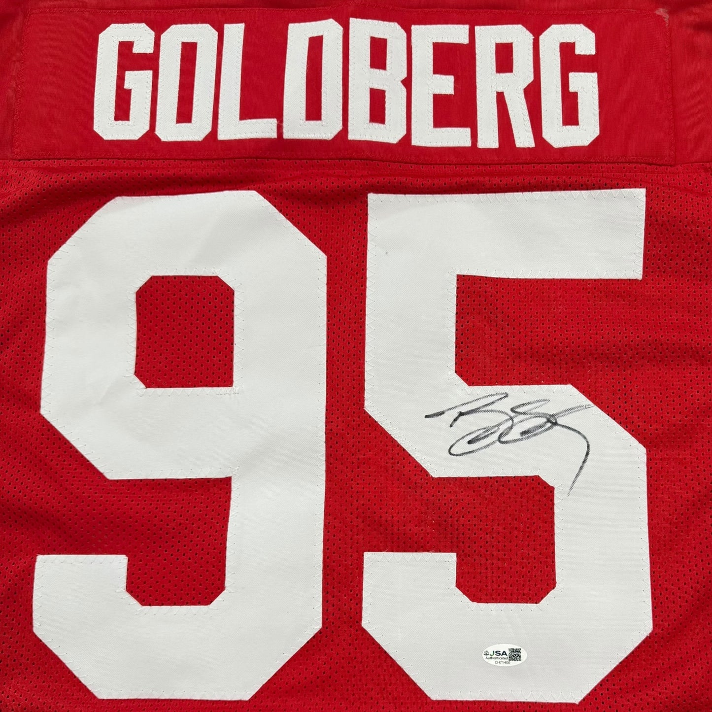 Bill Goldberg Autographed Georgia Bulldogs (Red #95) Custom Jersey - JSA