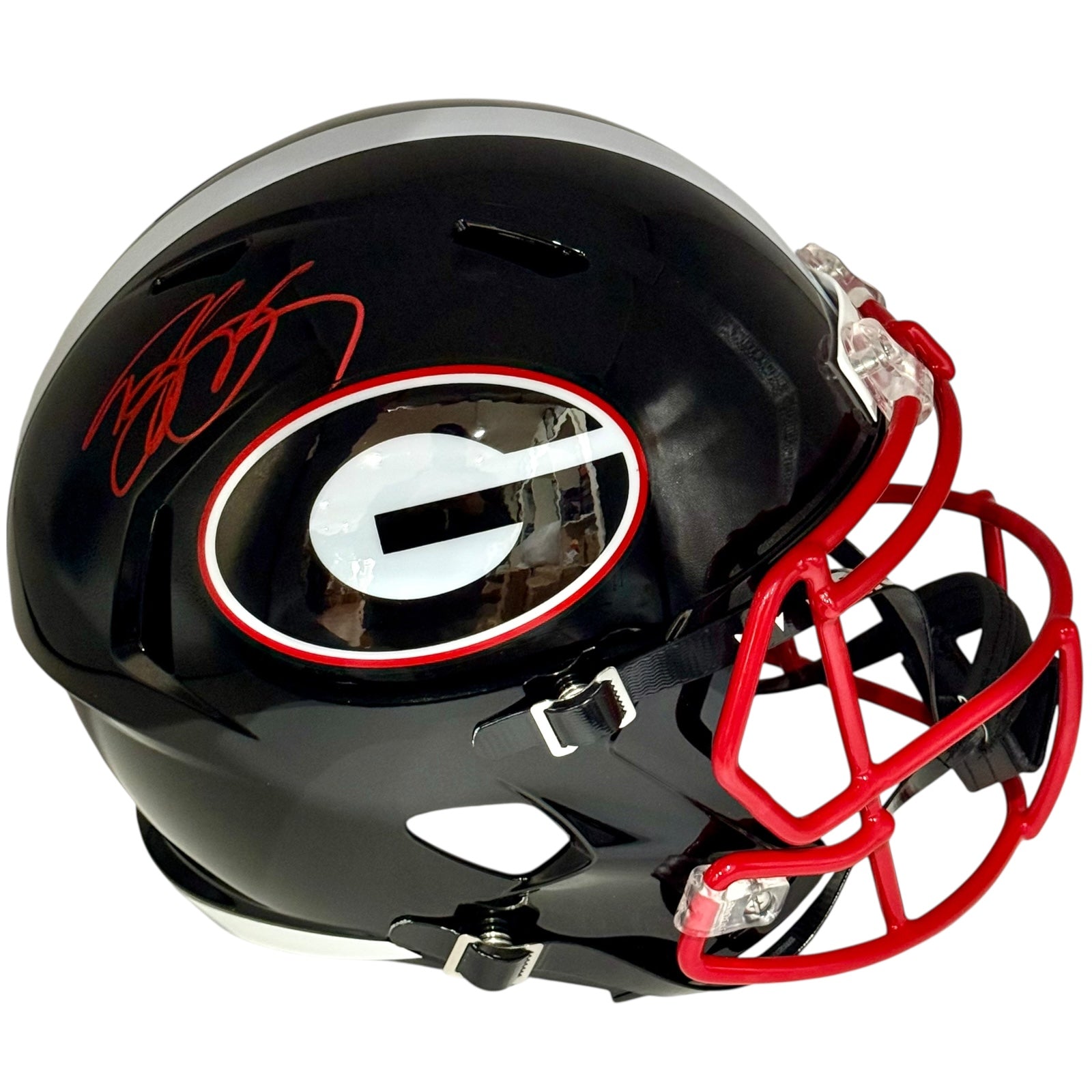 Bill Goldberg Autographed Georgia Bulldogs (Black Alternate Replica) Deluxe Full Size Helmet - JSA