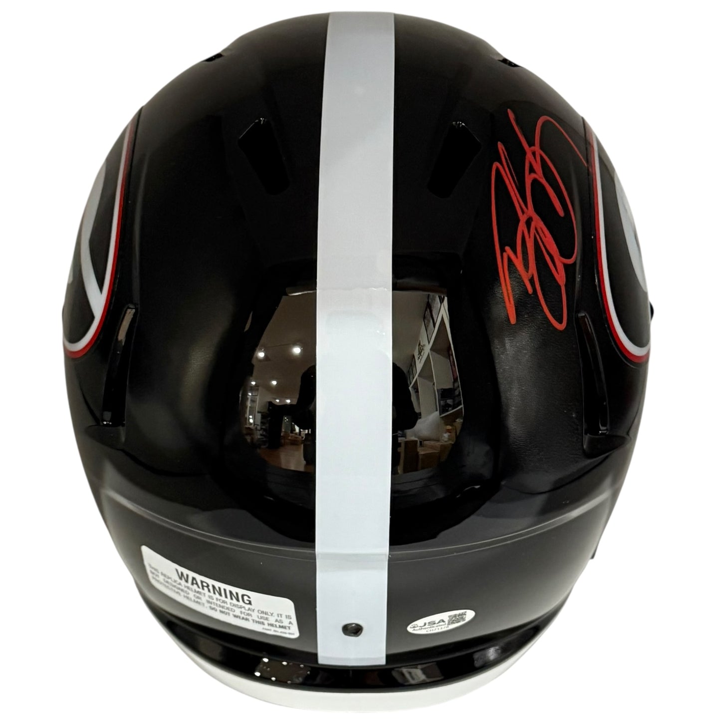 Bill Goldberg Autographed Georgia Bulldogs (Black Alternate Replica) Deluxe Full Size Helmet - JSA