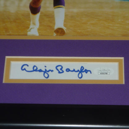 Elgin Baylor Autographed Los Angeles Lakers "Signature Series" Frame