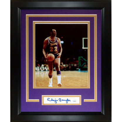 Elgin Baylor Autographed Los Angeles Lakers "Signature Series" Frame