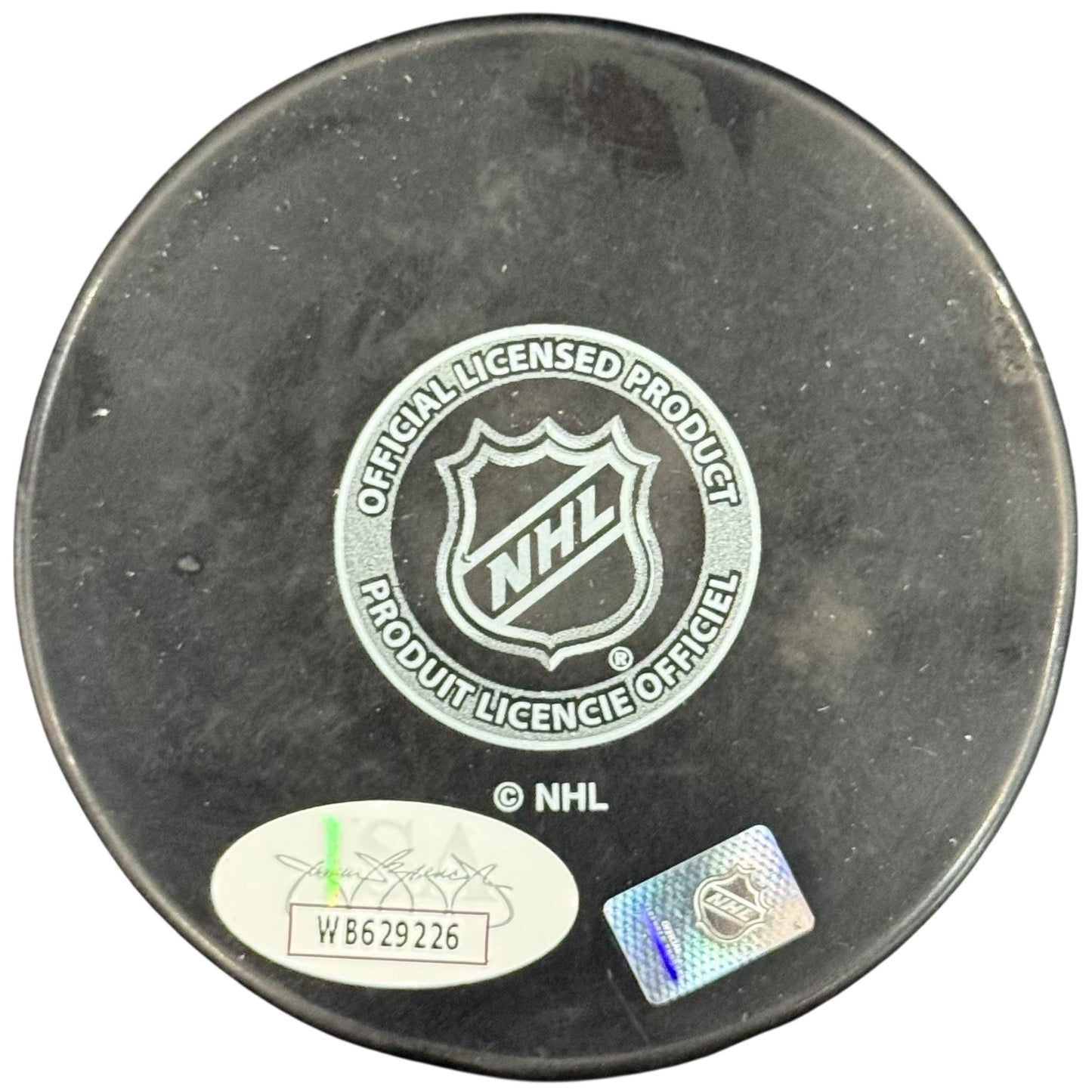 Uvis Balinskis Autographed Florida Panthers Logo Hockey Puck - JSA