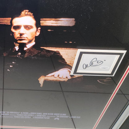 The Godfather Part II Full-Size Movie Poster Deluxe Framed with 6 Cast Autographs - JSA