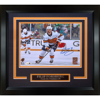 Filip Forsberg Autographed Nashville Predators (Winter Classic) Deluxe Framed 8x10 Photo - JSA