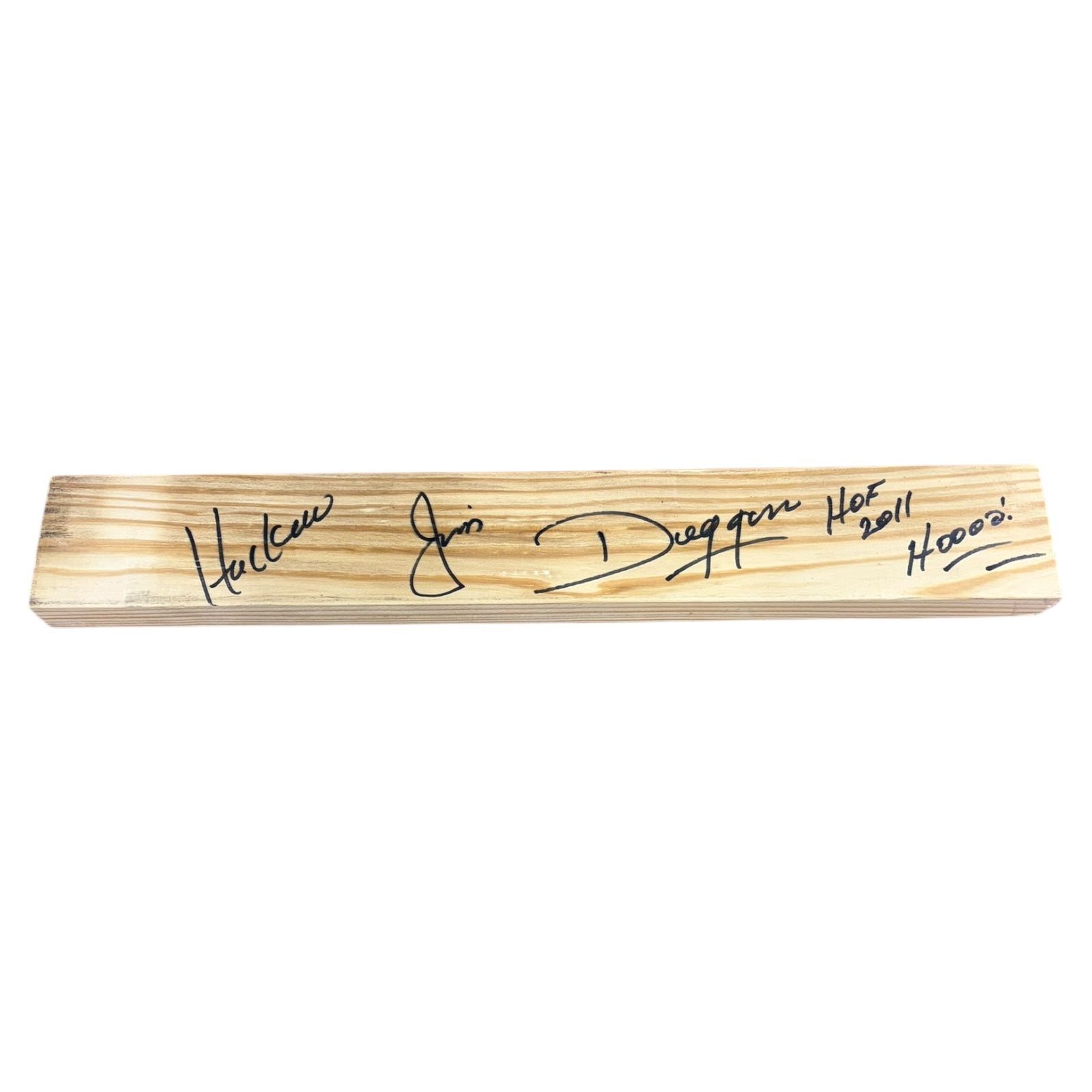 Hacksaw Jim Duggan Autographed WWE Wrestling Wooden 2