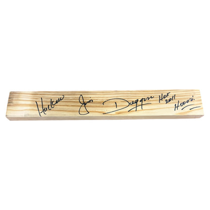 Hacksaw Jim Duggan Autographed WWE Wrestling Wooden 2"x4" with Inscriptions - JSA