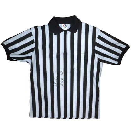 Earl Hebner Autographed WWE Wrestling Referee Shirt - JSA