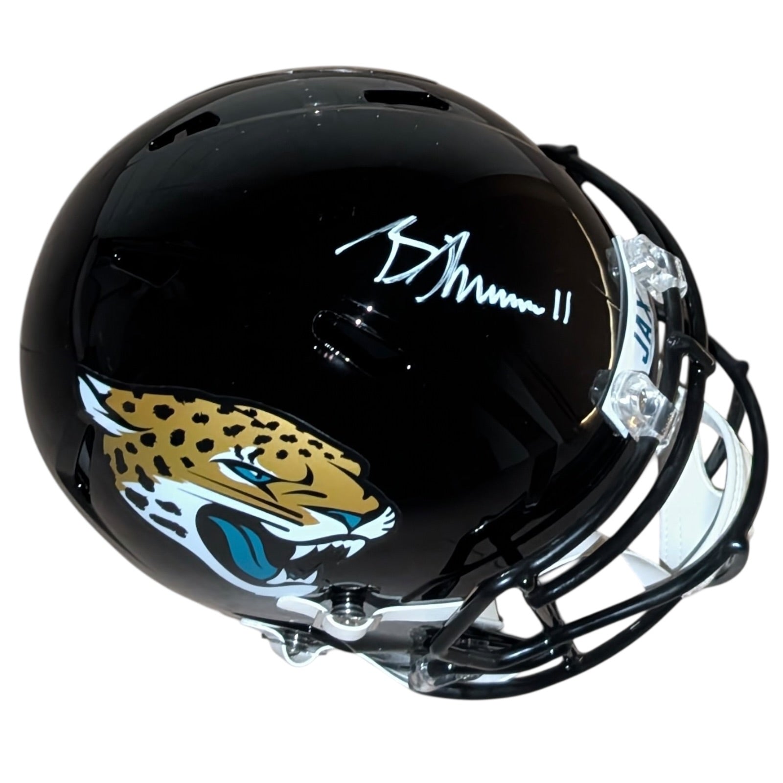 Brian Thomas Jr. Autographed Jacksonville Jaguars Deluxe Full-Size Replica Helmet - Fanatics