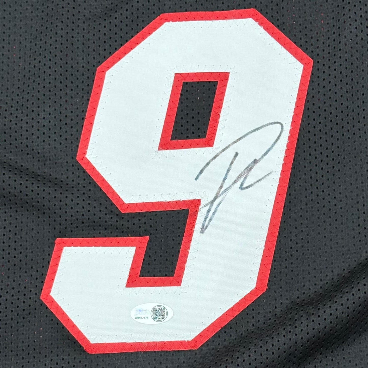 Pelle Larsson Autographed Miami (Black #9) Custom Jersey - JSA