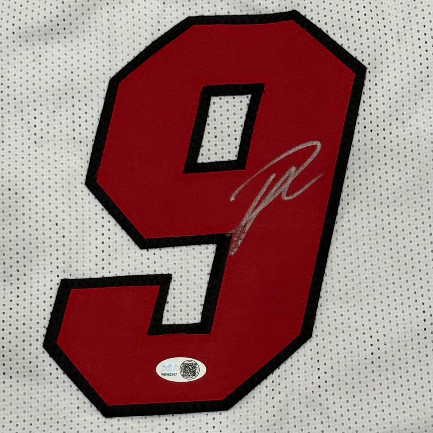 Pelle Larsson Autographed Miami (White #9) Custom Jersey - JSA