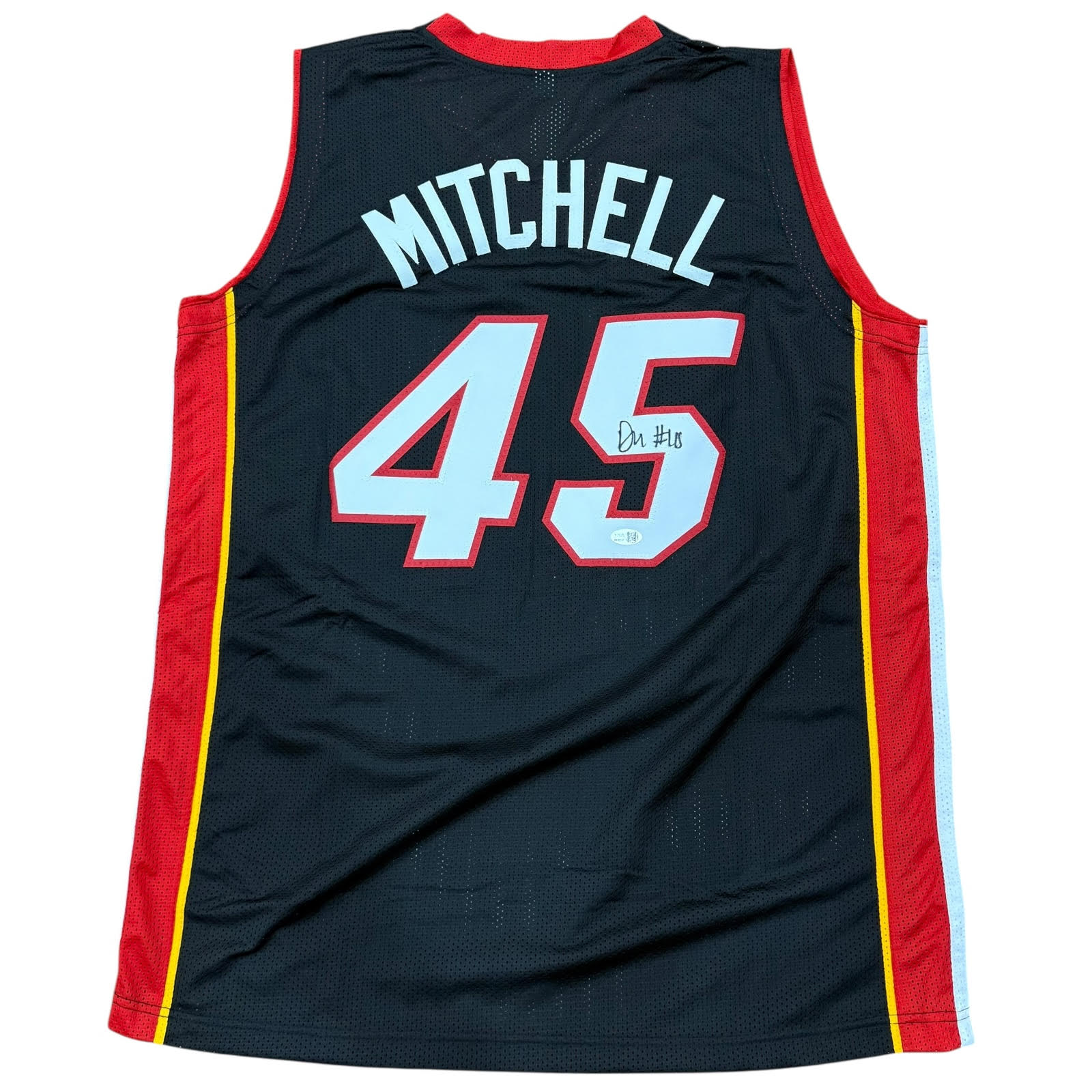 Davion Mitchell Autographed Miami (Black #45) Custom Jersey - JSA