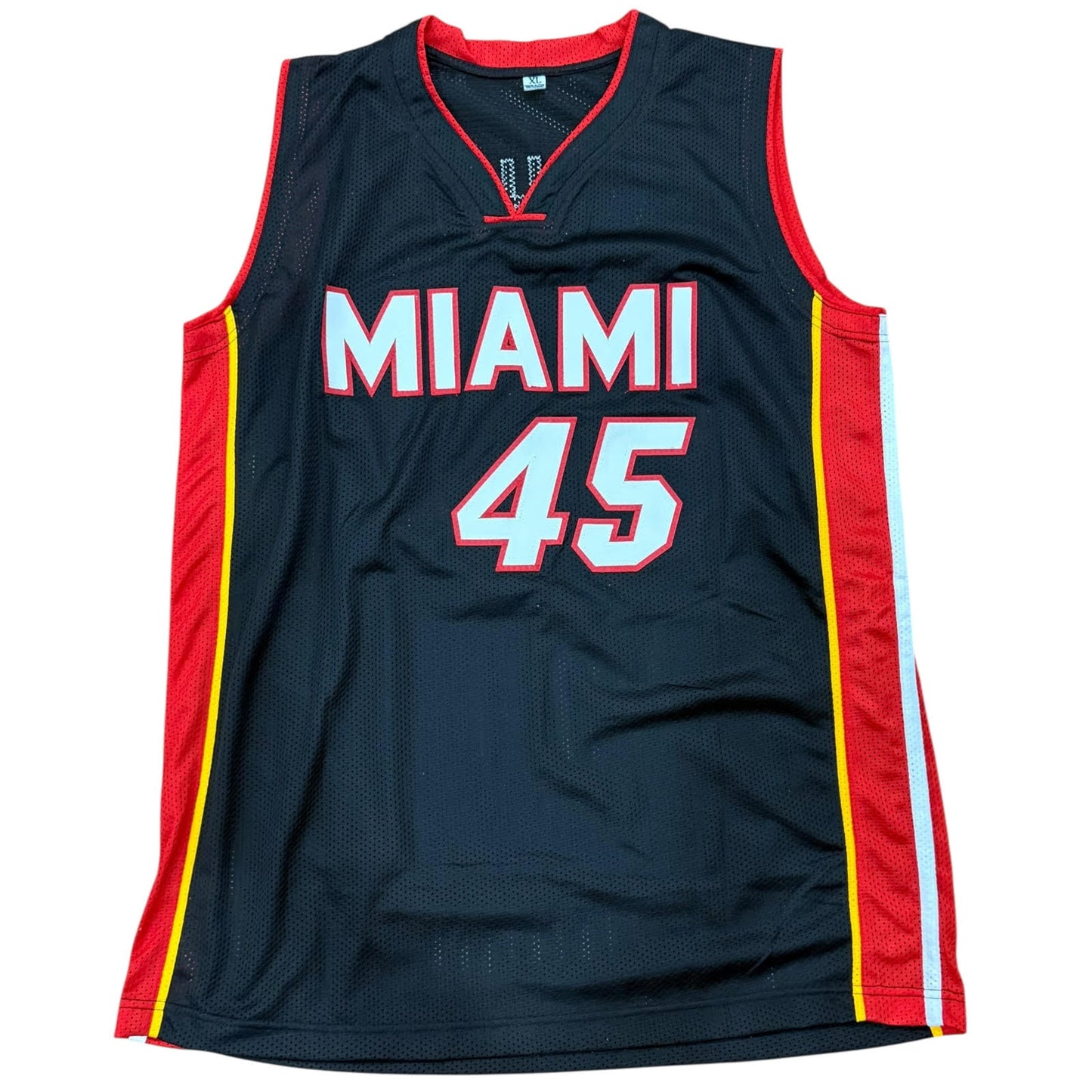 Davion Mitchell Autographed Miami (Black #45) Custom Jersey - JSA