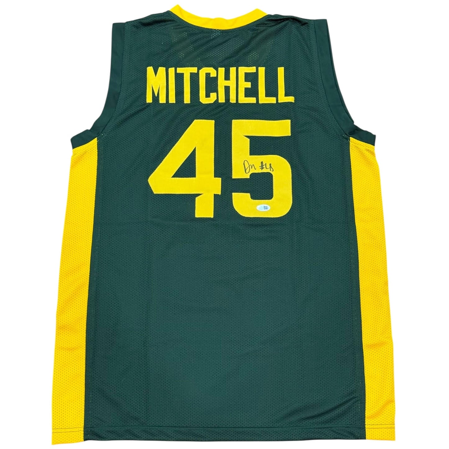Davion Mitchell Autographed Baylor (Green #45) Custom Jersey - JSA