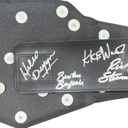 WWE Undisputed Universal Championship Title Belt Autographed by 8 Wrestling Hall of Famers - JSA