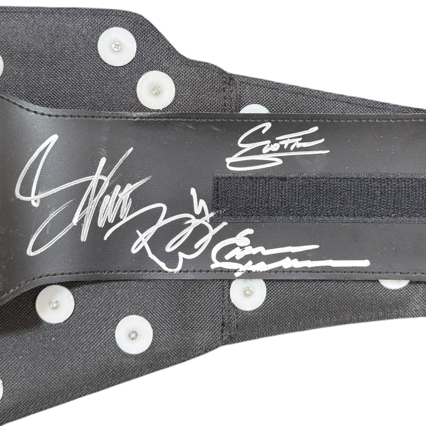 WWE Undisputed Universal Championship Title Belt Autographed by 8 Wrestling Hall of Famers - JSA