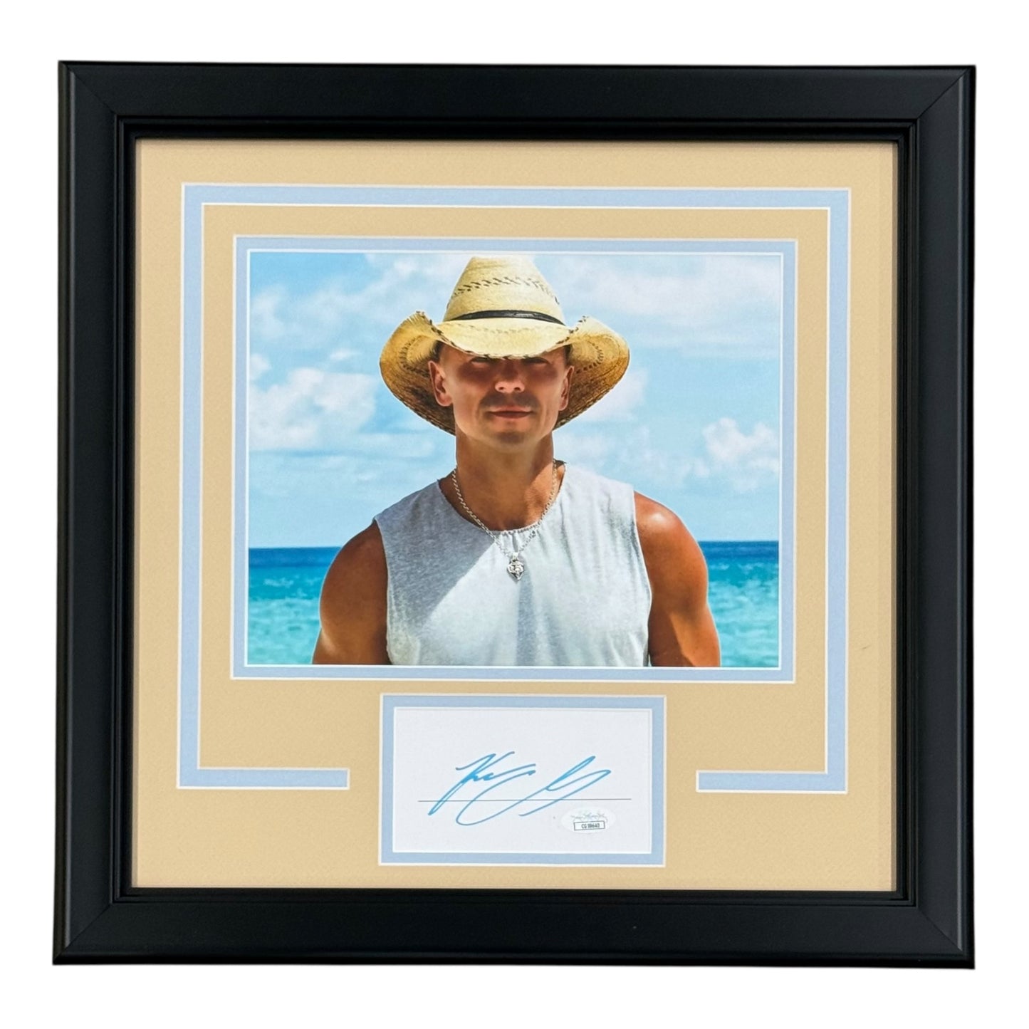 Kenny Chesney Autographed Country Music Deluxe Framed with 8x10 Photo "Signature Series" Frame - JSA