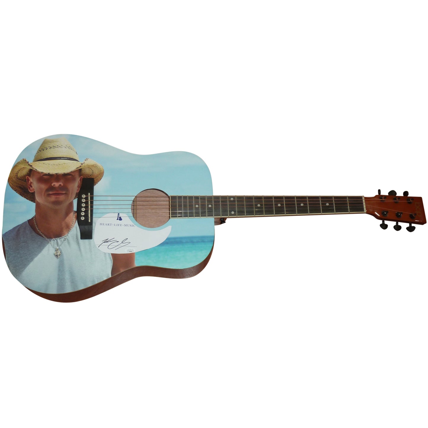Kenny Chesney Autographed Wrapped Acoustic Guitar - JSA