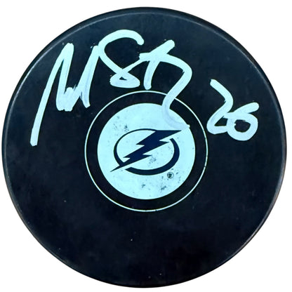 Martin St Louis Autographed Tampa Bay Lightning Hockey Puck