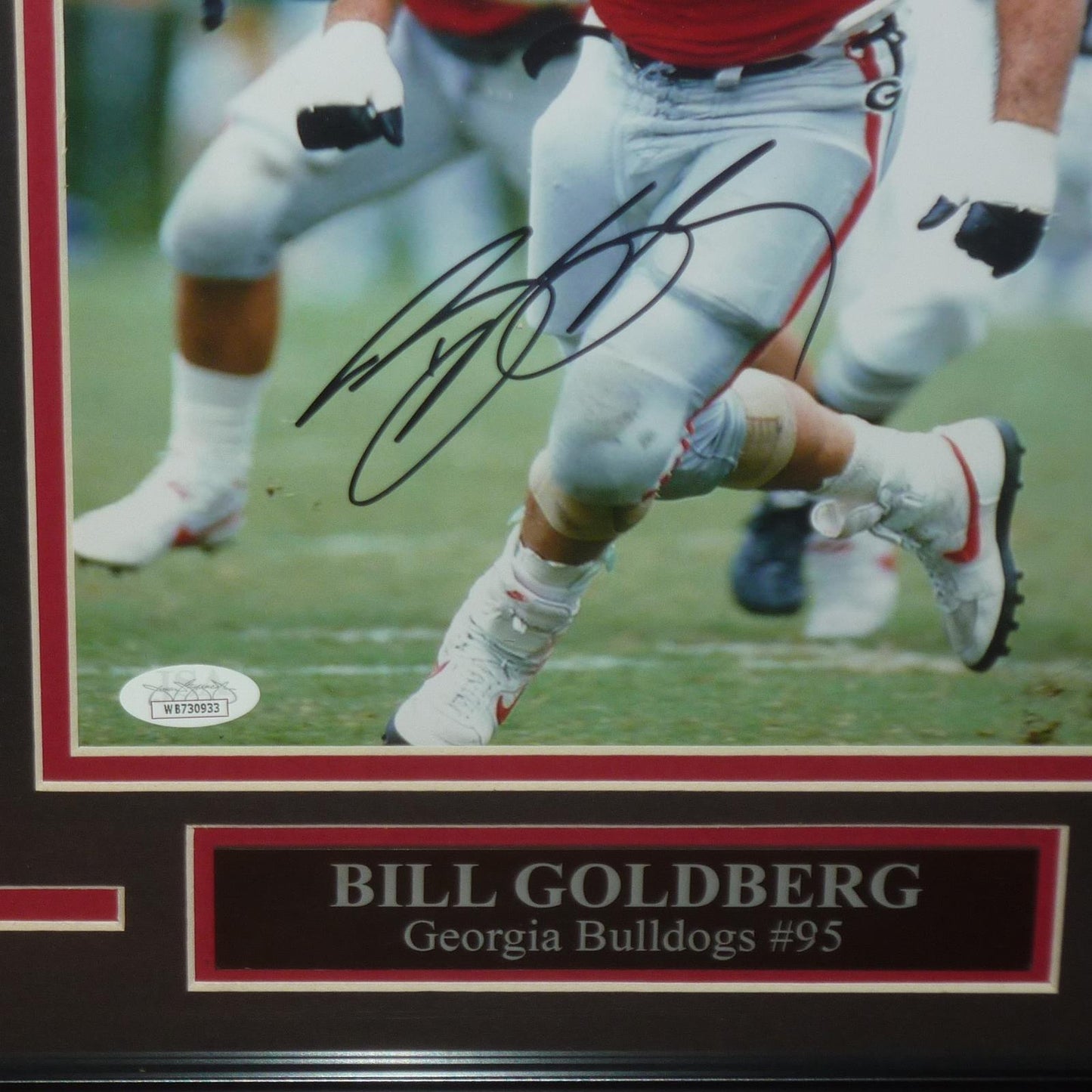 Bill Goldberg Autographed Georgia Bulldogs Deluxe Framed 8x10 Photo - JSA