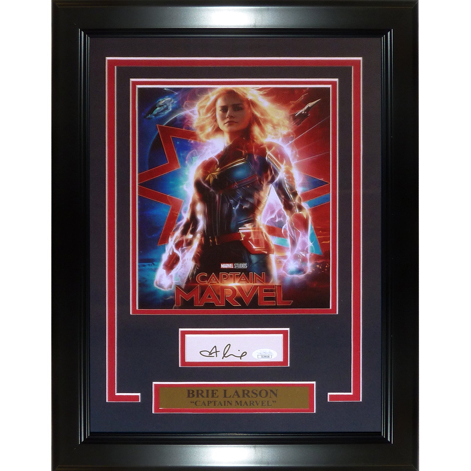 Brie Larson as Captain Marvel Autographed Marvel 