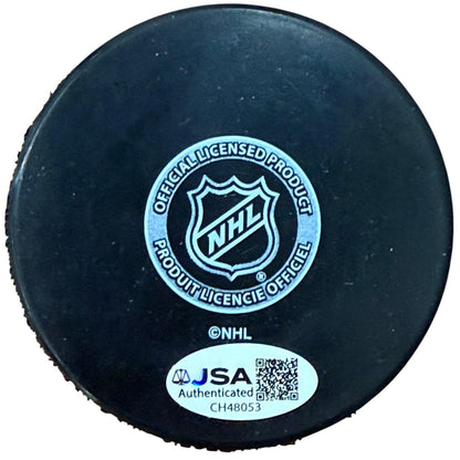 Wayne Gretzky Autographed Edmonton Oilers Hockey Puck with Tall Case - JSA