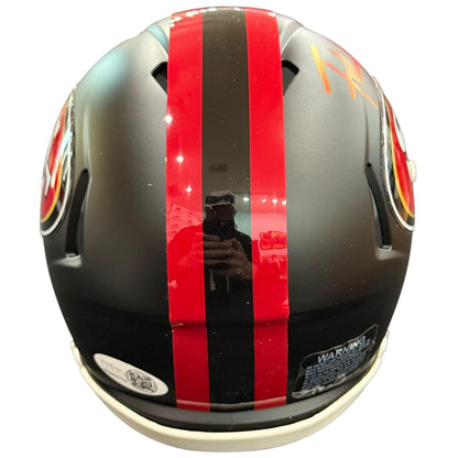 Frank Gore Autographed San Francisco 49ers (RIVALRIES) Mini Helmet - JSA