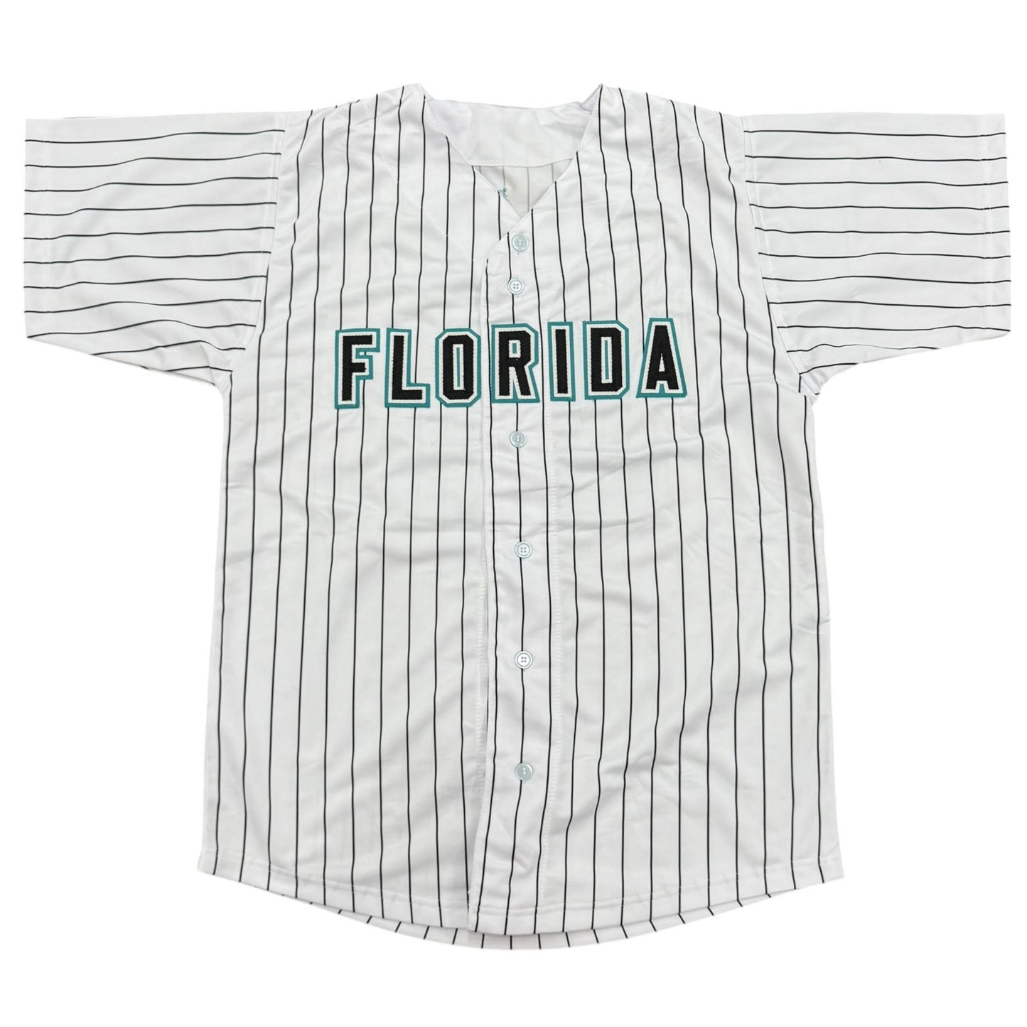 Dontrelle Willis Autographed Florida Marlins (Pinstripe #35) Custom Jersey w/ 2003 ROY & WS Champs - JSA