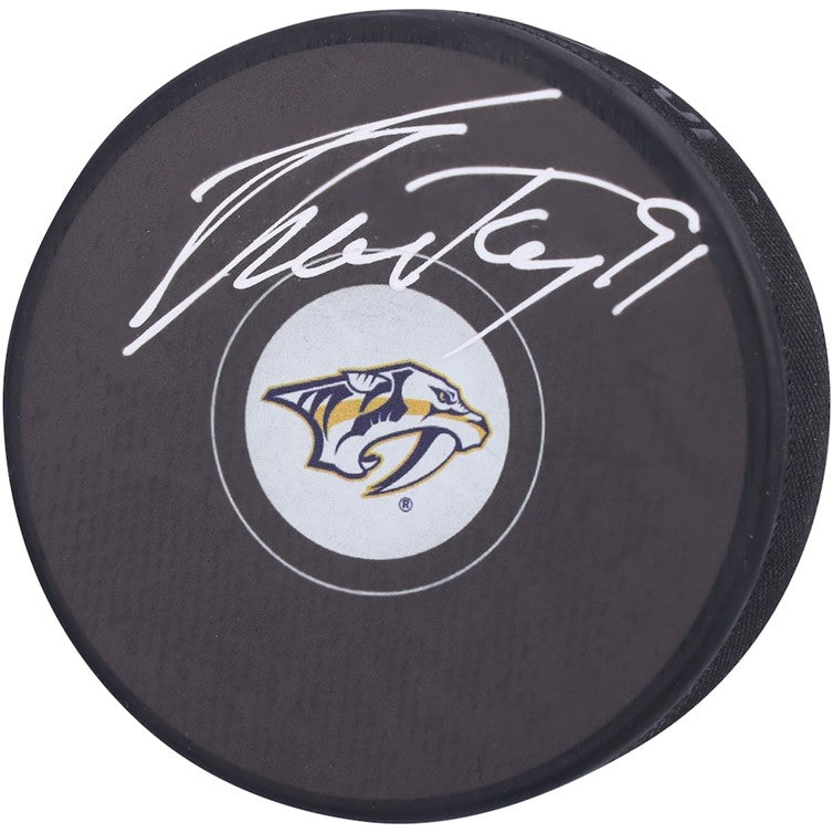 Steven Stamkos Autographed Nashville Predators Hockey Puck - JSA