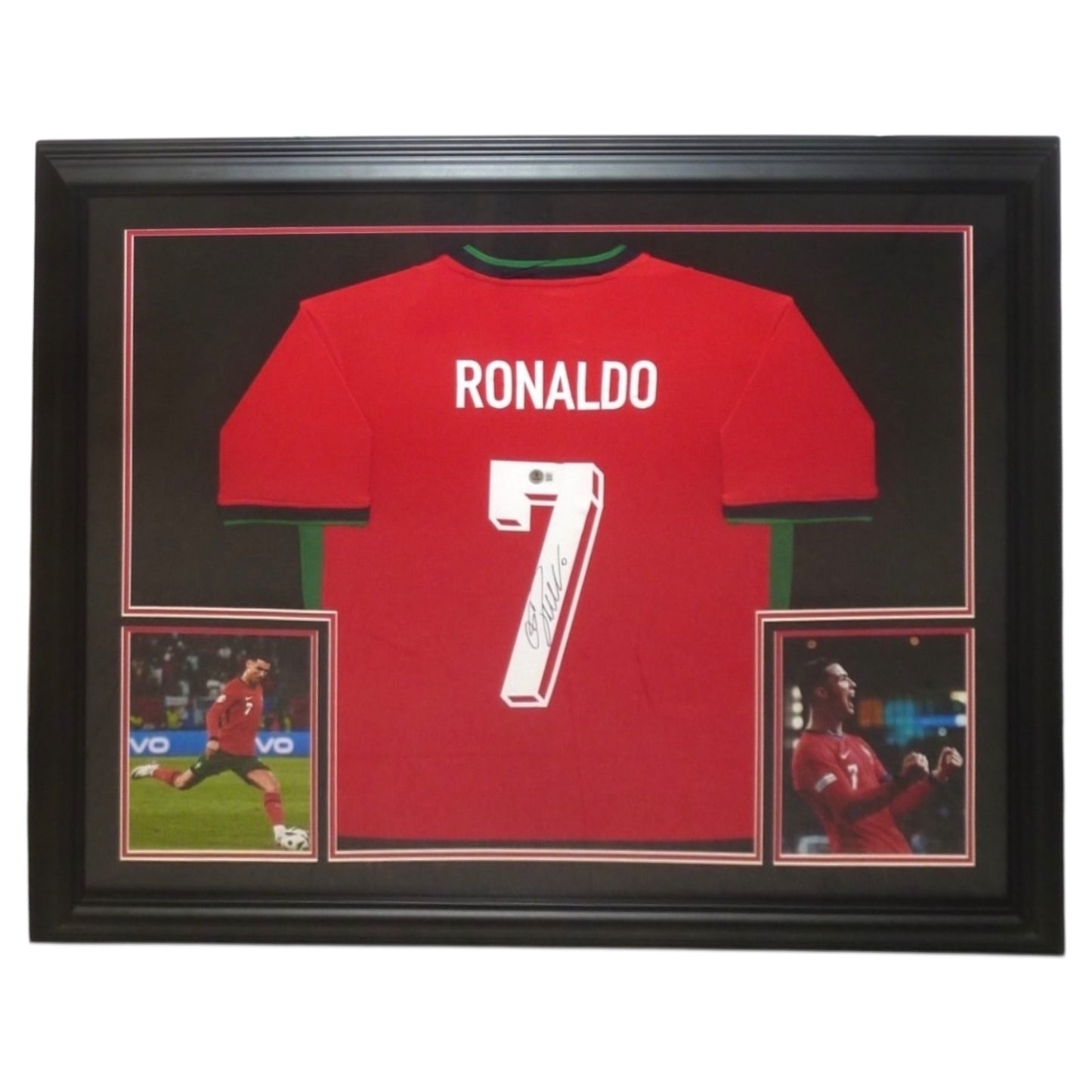 Cristiano Ronaldo Autographed Portugal Soccer (#7) Deluxe Framed Jersey - Beckett