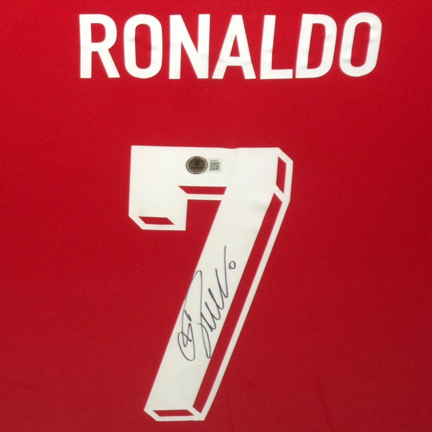 Cristiano Ronaldo Autographed Portugal Soccer (#7) Deluxe Framed Jersey - Beckett