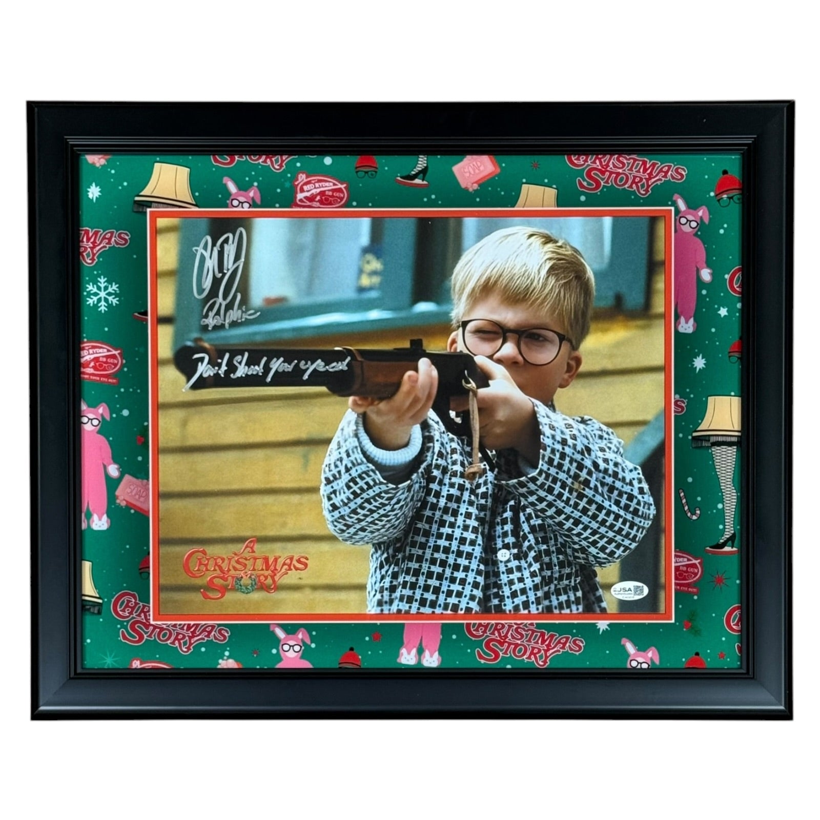 Peter Billingsley Ralphie Autographed A Christmas Story Deluxe Framed 11x14 Photo w/ 