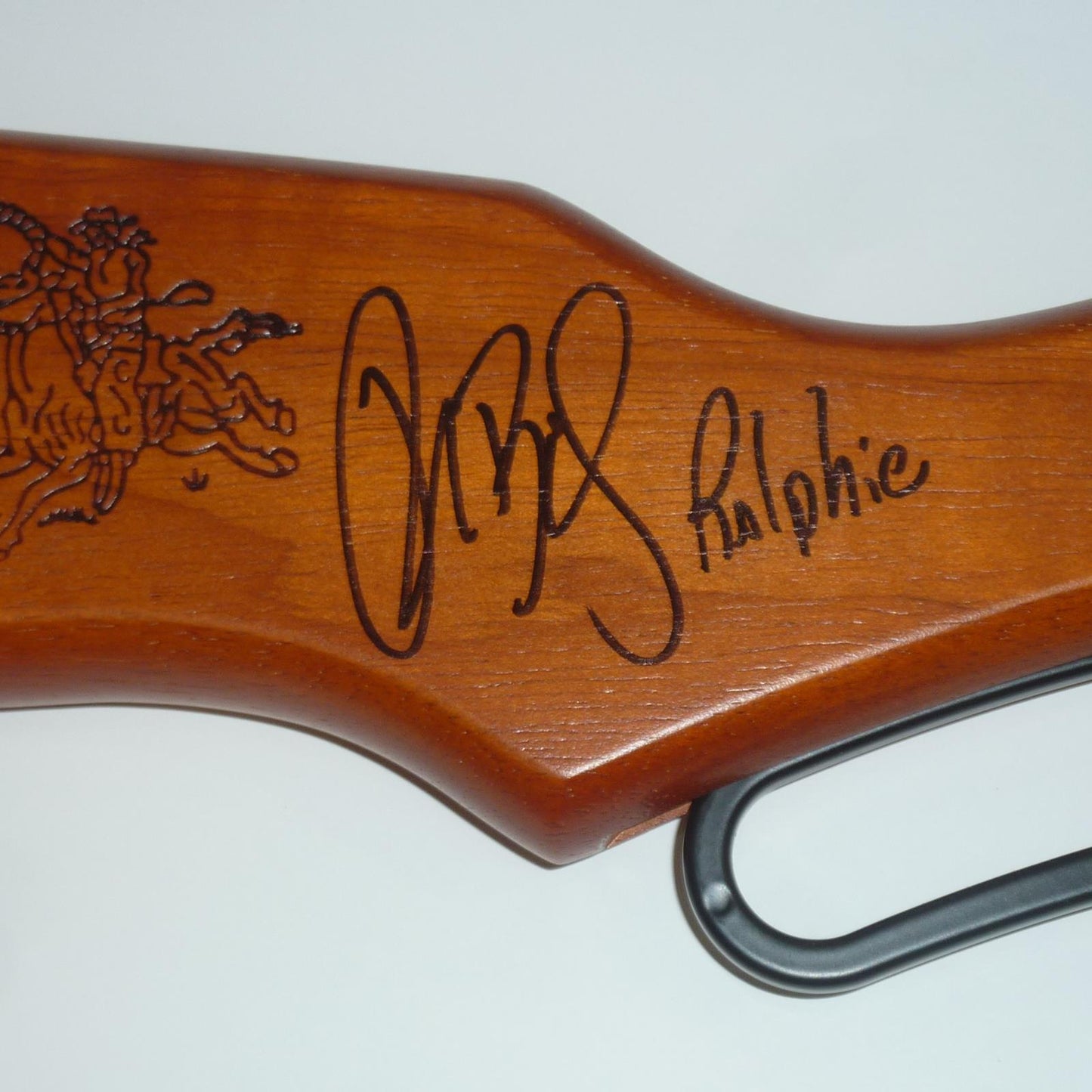 Peter Billingsley Ralphie Autographed Daisy Red Ryder BB Gun w/ "Dont Shoot Your Eye Out" - JSA