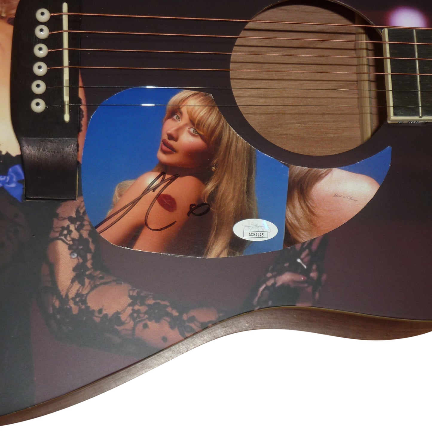 Sabrina Carpenter Autographed Wrapped Acoustic Guitar - JSA