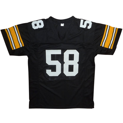Jack Lambert Autographed Pittsburgh (Black #58) Custom Jersey - JSA
