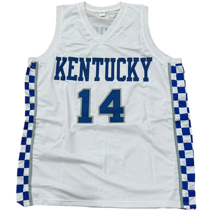 Tyler Herro Autographed Kentucky Wildcats (White #14) Custom Jersey - JSA