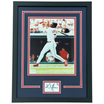 Kenny Lofton Autographed Cleveland Indians Signature Series Frame