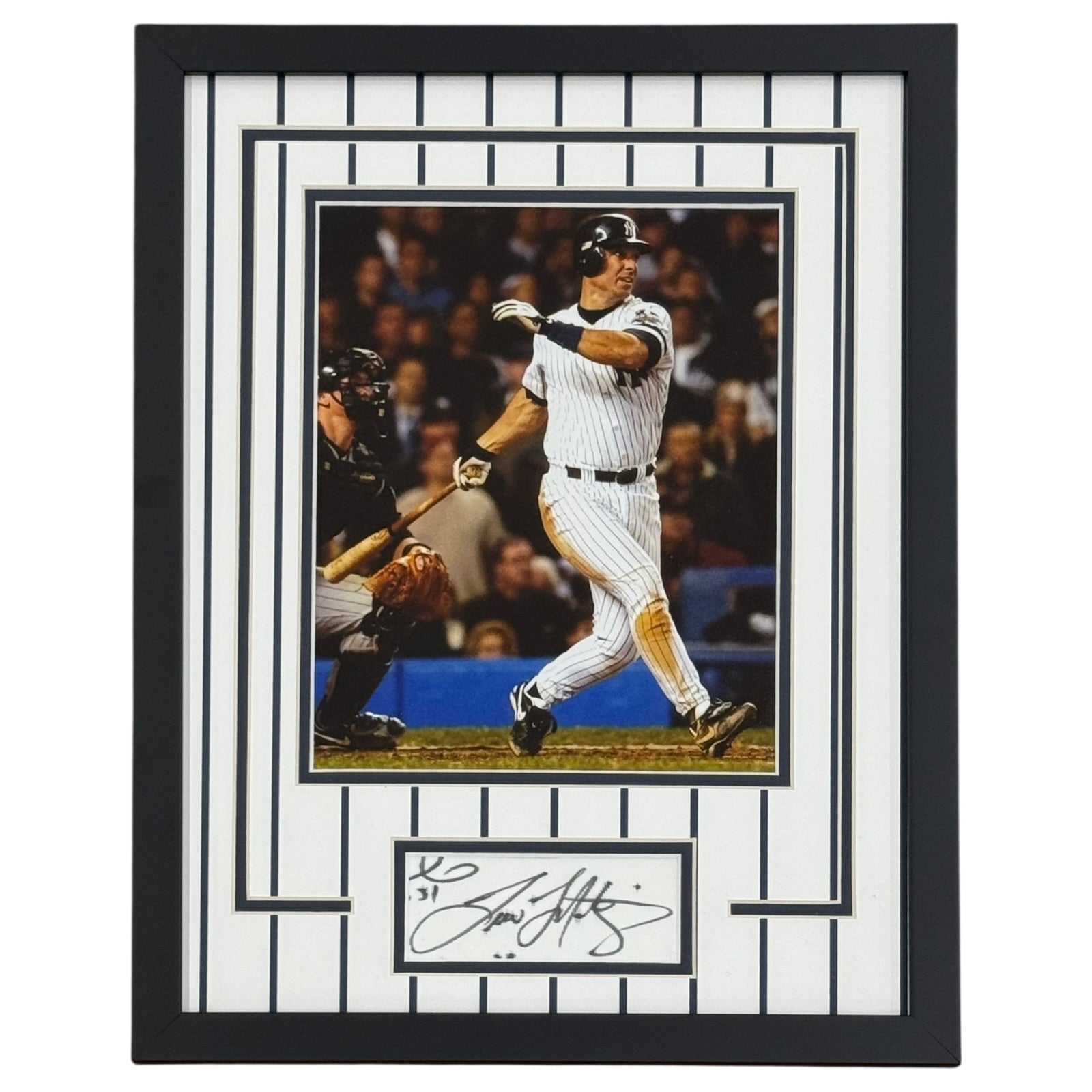 Tino Martinez Autographed New York Yankees Signature Series Frame