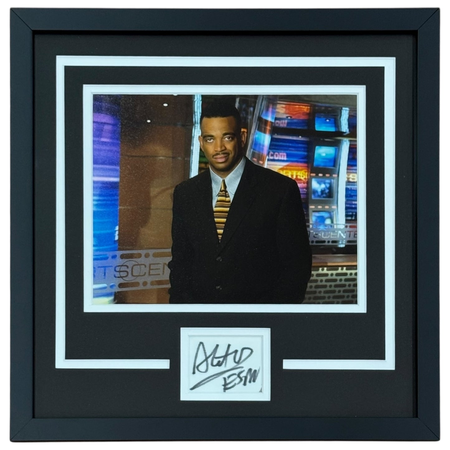 Stuart Scott Autographed ESPN "Signature Series" Frame