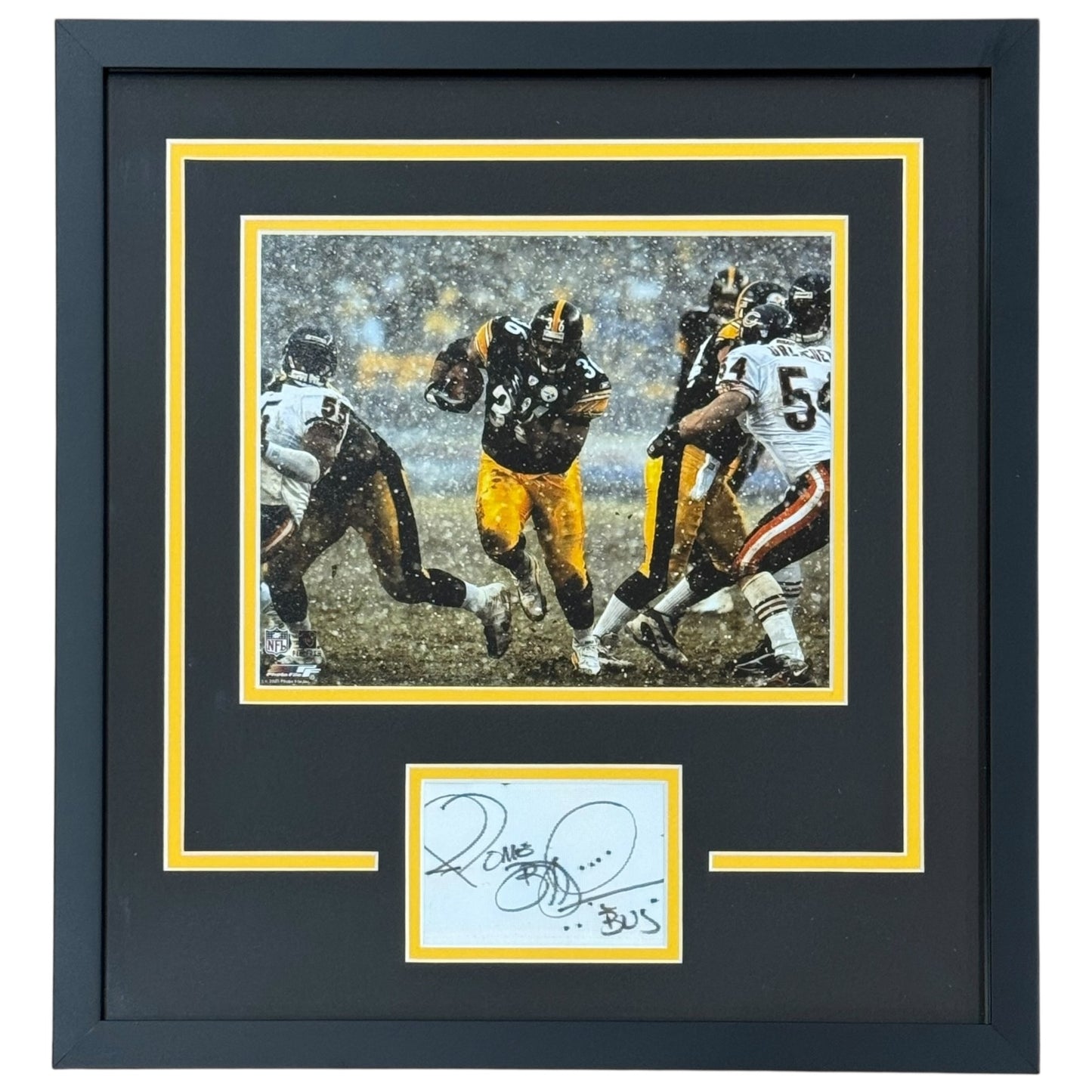 Jerome Bettis Autographed Pittsburgh Steelers Signature Series Frame