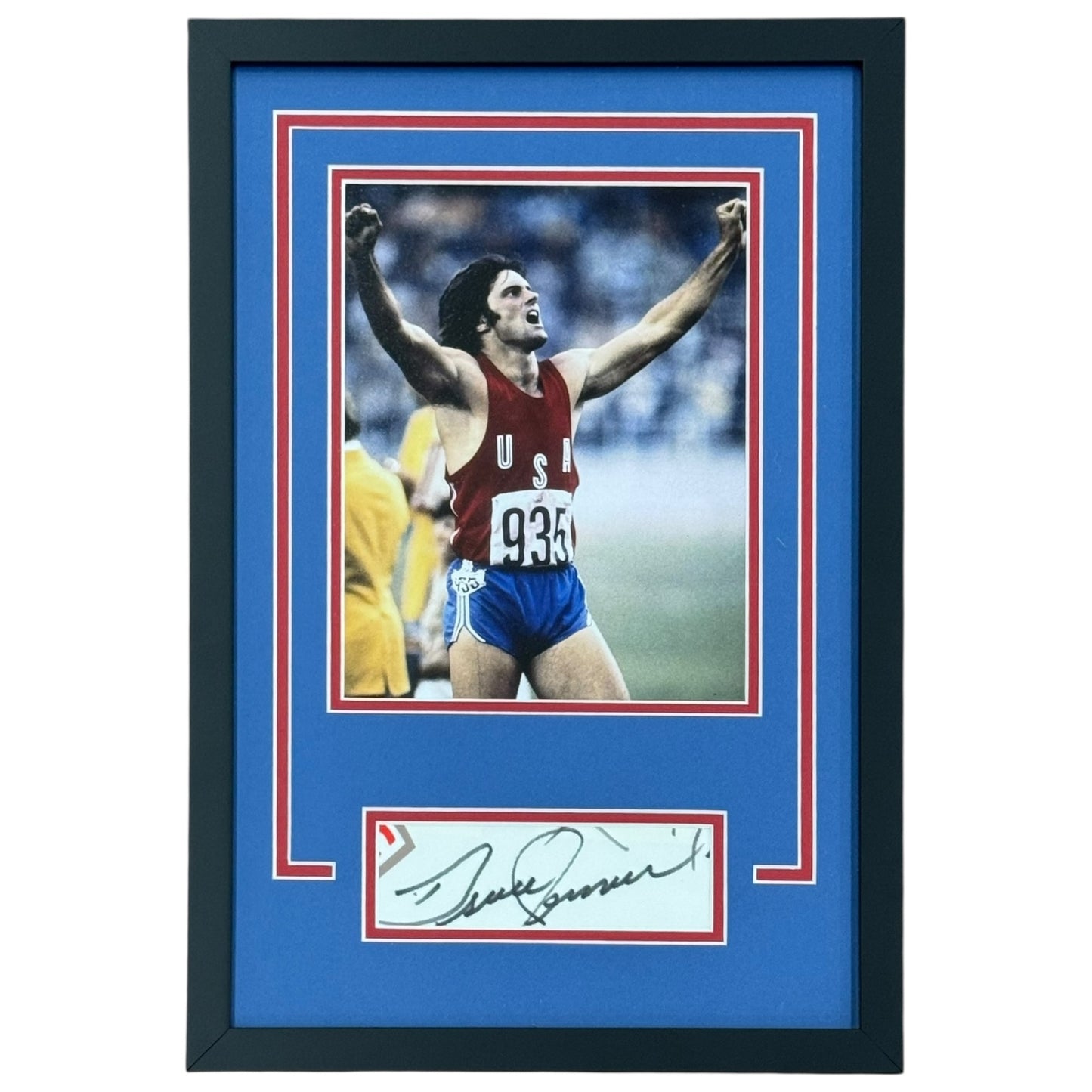 Bruce Jenner Autographed USA Track (Olympics) "Signature Series" Frame