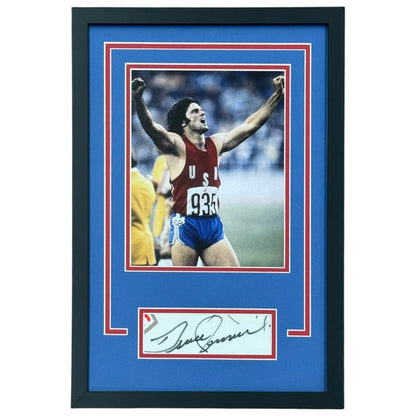 Bruce Jenner Autographed USA Track (Olympics) "Signature Series" Frame