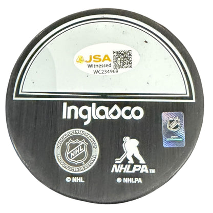 Roman Josi Autographed Nashville Predators Captain Hockey Puck - JSA