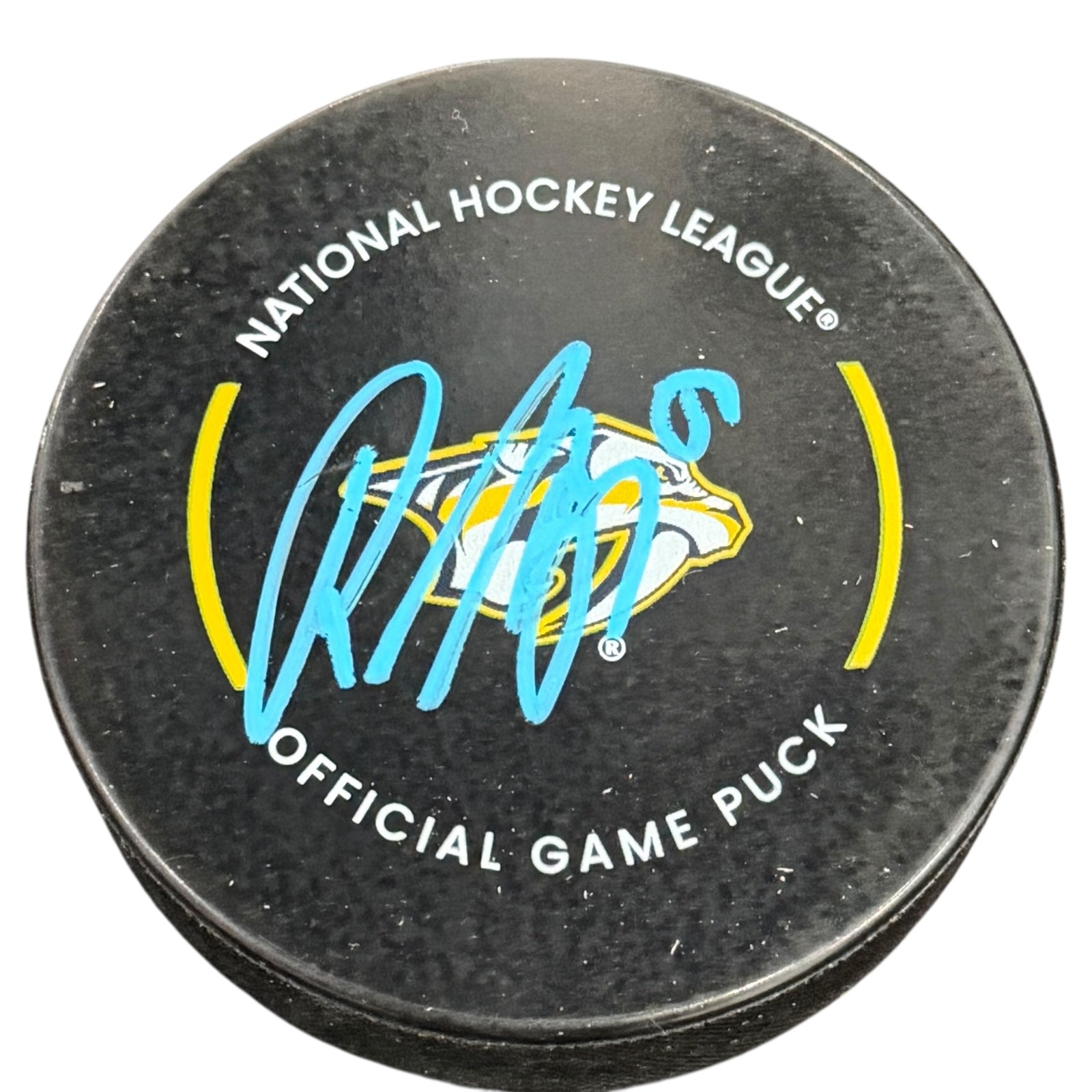 Roman Josi Autographed Nashville Predators Official Game Hockey Puck - JSA