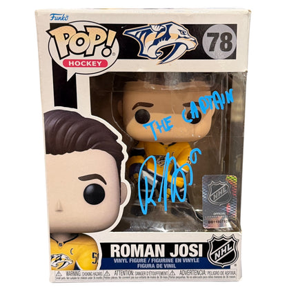 Roman Josi Autographed Nashville Predators FUNKO Pop with "The Captain" - JSA