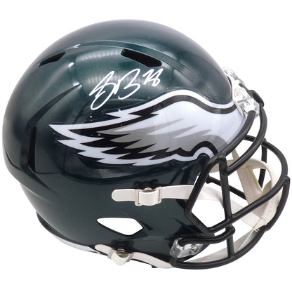 Saquon Barkley Autographed Philadelphia Eagles (Speed) Deluxe Full-Size Replica Helmet - Beckett